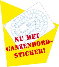 ganzebord sticker